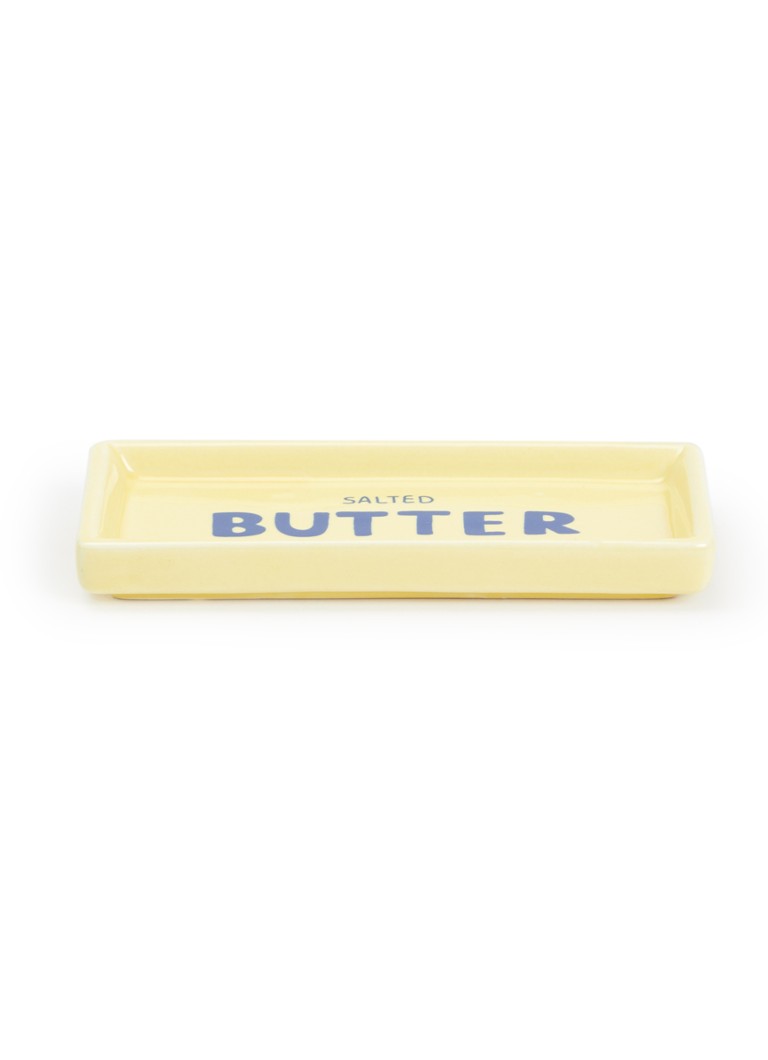 DOIY Boter sieradenhouder 14 x 6 cm Geel - Deal
