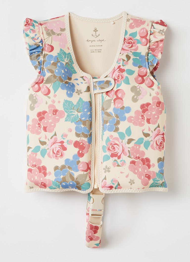 Konges Sløjd Meisjes Avery zwemvest met print in de kleur Beige, maat: 1-2Y