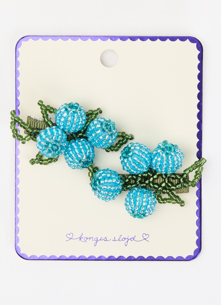 Konges Sløjd Meisjes Blueberry haarclip 2 stuks in de kleur Blauw, maat: OS