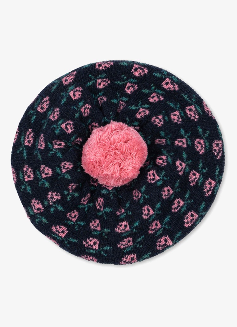 Konges Sløjd Meisjes Belou baret in wolblend in de kleur Roze, maat: 2-4J