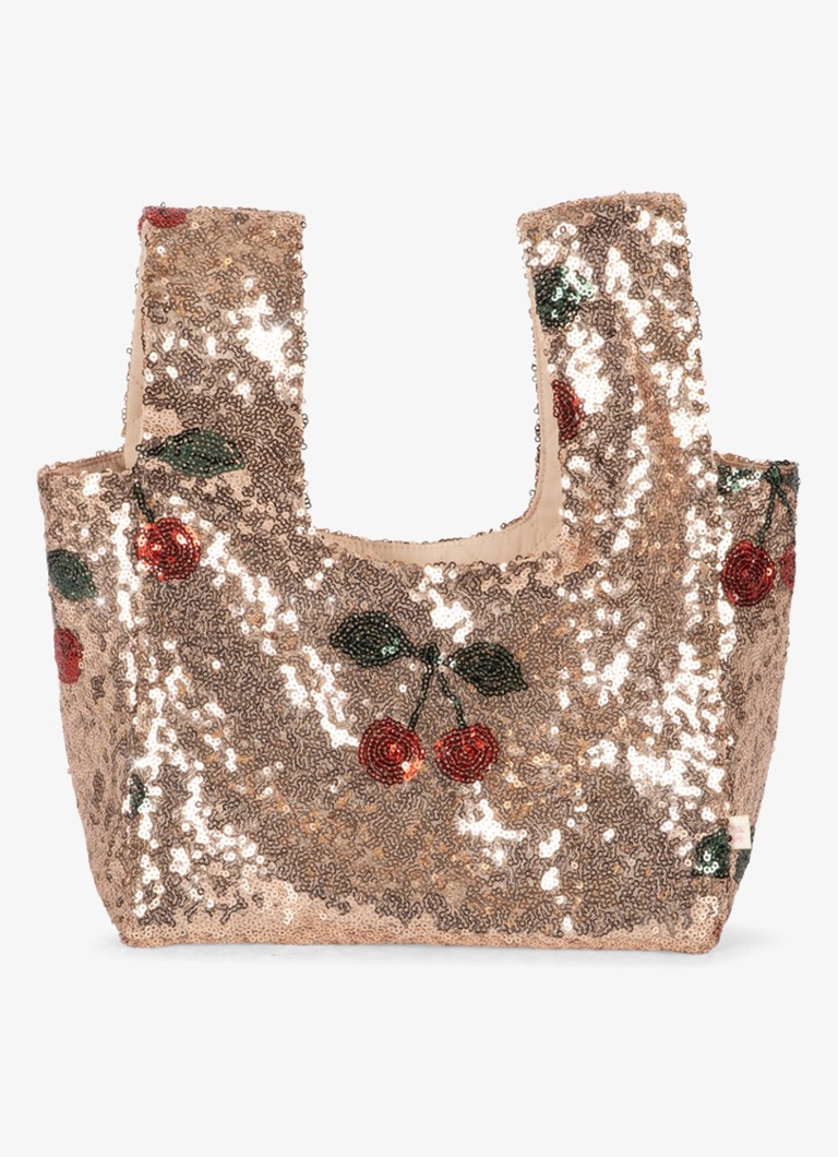 Konges Sløjd Meisjes Starla tas met pailletten in de kleur Beige, maat: OS