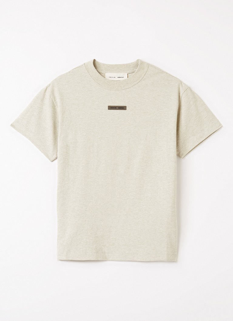 Fear of God Essentials Jongens T-shirt met logo in de kleur Lindegroen, maat: 6/7 = 122