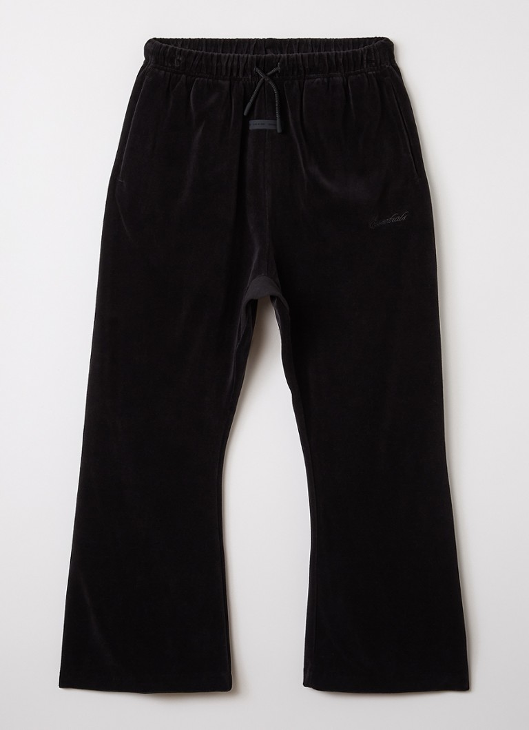 Fear of God Essentials Jongens Flared fit joggingbroek met steekzakken in de kleur Zwart, maat: 10J=140