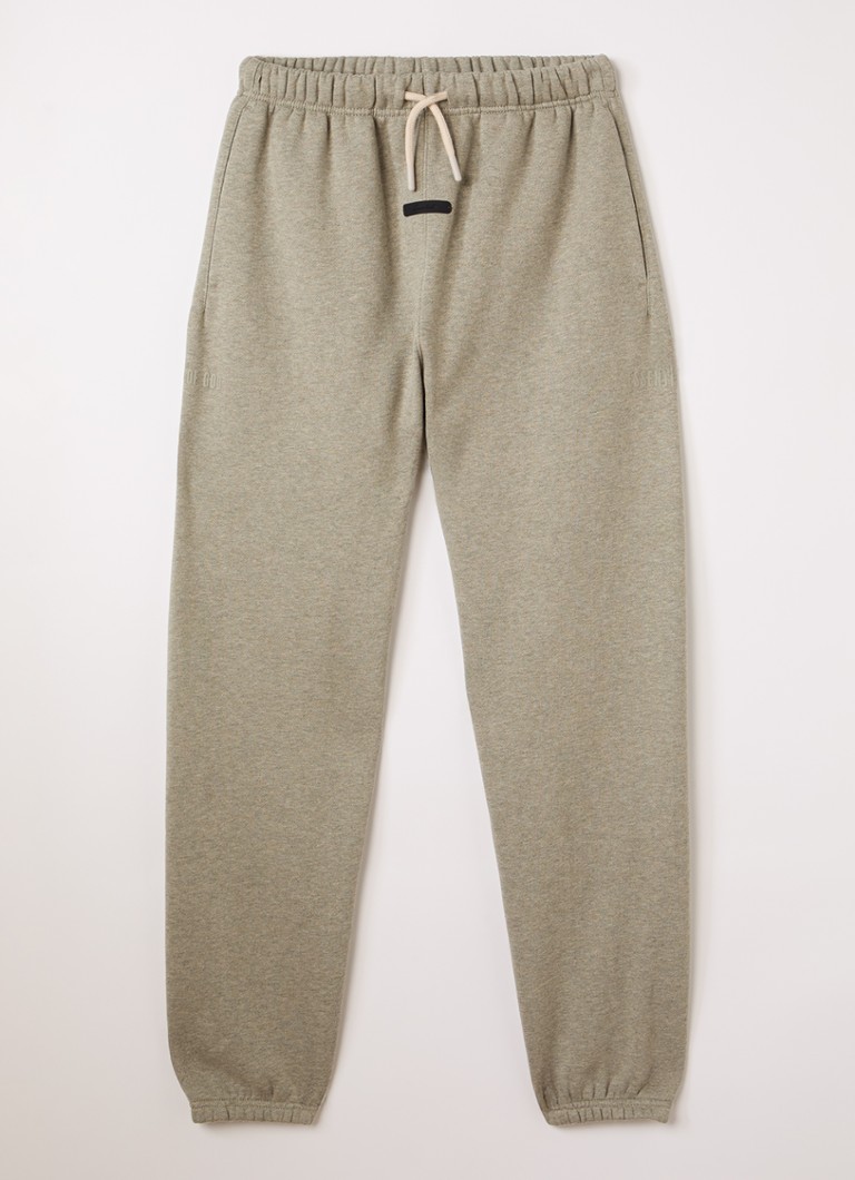 Fear of God Essentials Jongens Regular fit joggingbroek met steekzakken in de kleur Khaki, maat: 8