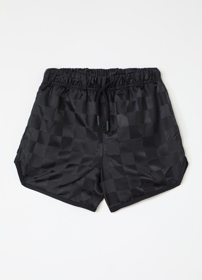 Fear of God Essentials Jongens Loose fit korte broek met ruitdessin in de kleur Zwart, maat: 14