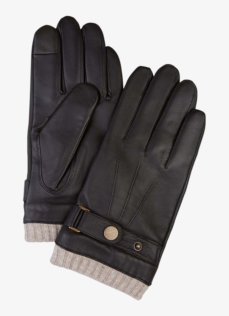 Profuomo Heren Handschoenen van leer in de kleur Donkerbruin, maat: 9