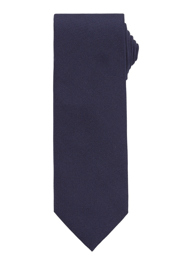 Profuomo Heren Stropdas van zijde in de kleur Blauw