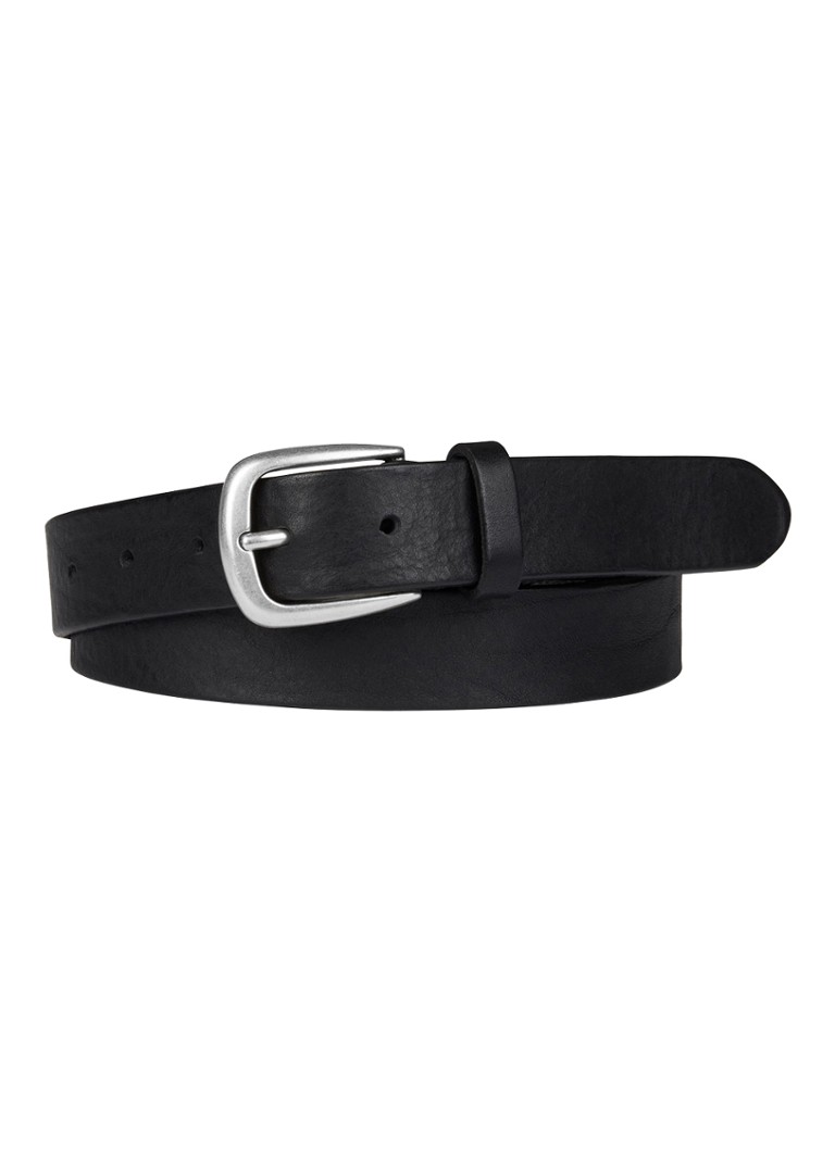 Profuomo Heren Riem van leer in de kleur Zwart, maat: 95