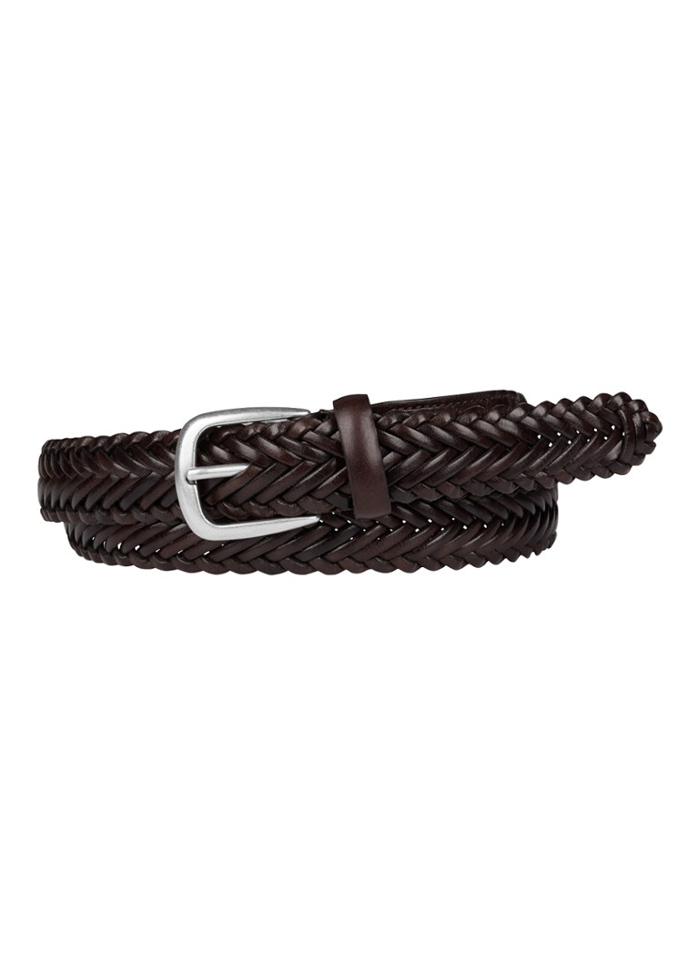 Profuomo Heren Riem van leer in de kleur Bruin, maat: 105