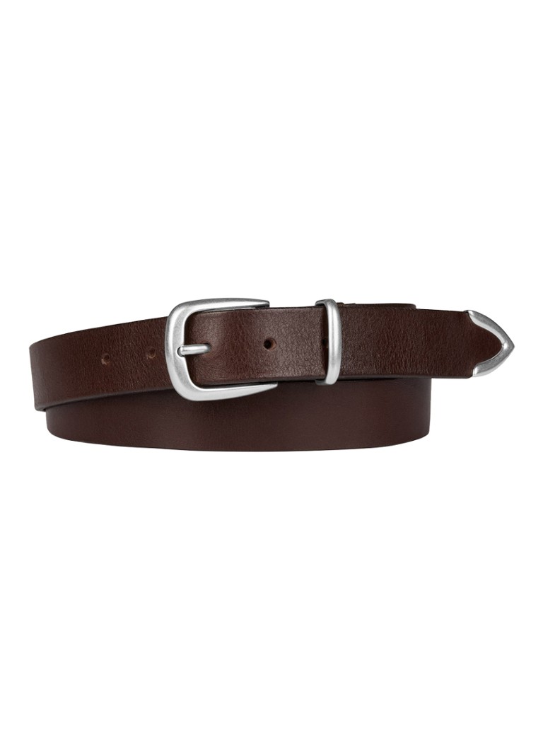 Profuomo Heren Riem van leer in de kleur Bruin, maat: 95