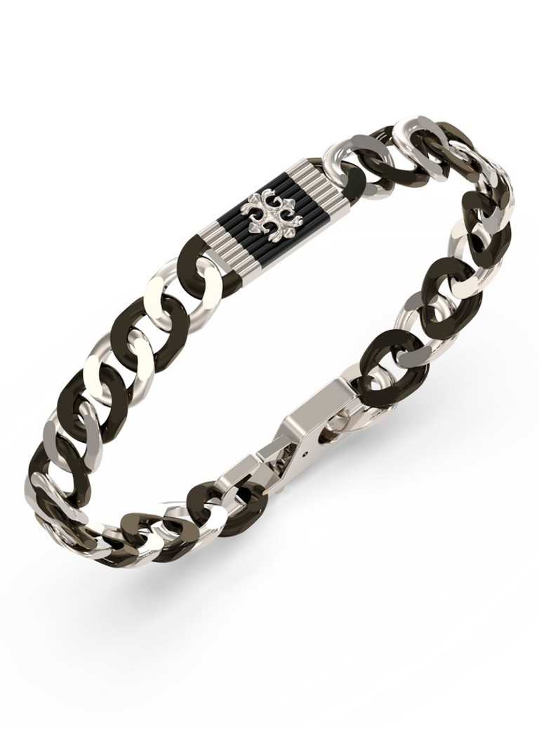GUESS Heren Armband JUMB05063JWSTBKS in de kleur Zilver