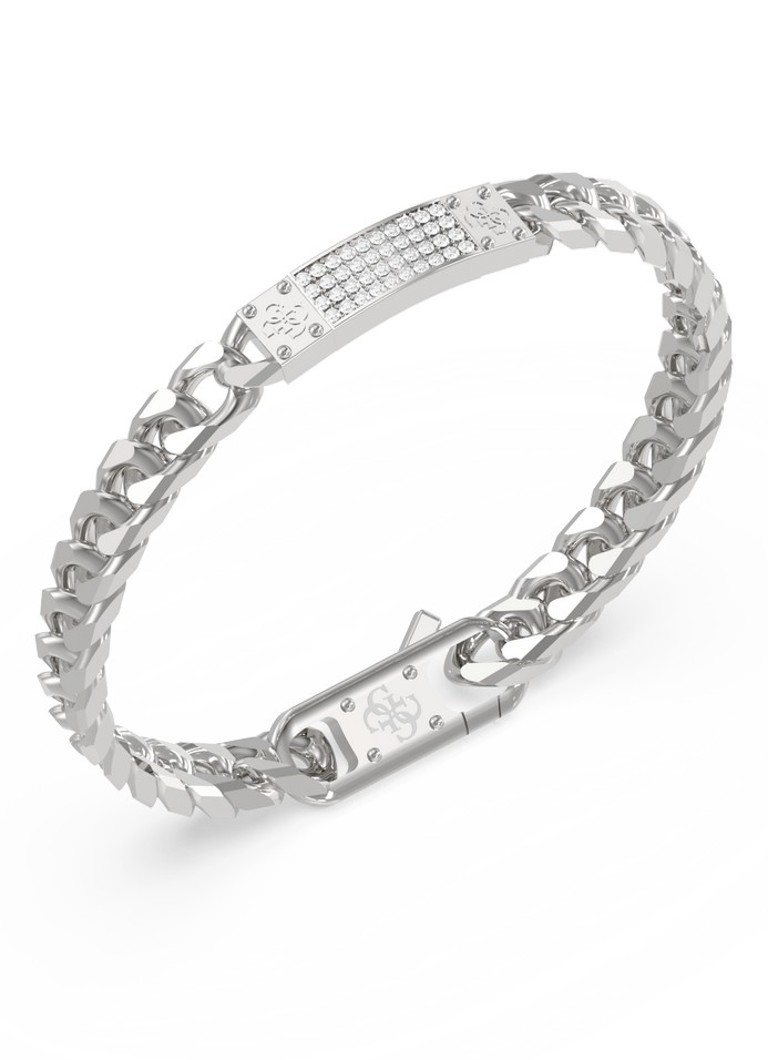 GUESS Heren Armband JUMB06031JWSTS in de kleur Zilver