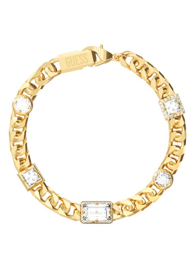 GUESS Heren Armband met kristal JUMB06070JWYGS in de kleur Goud