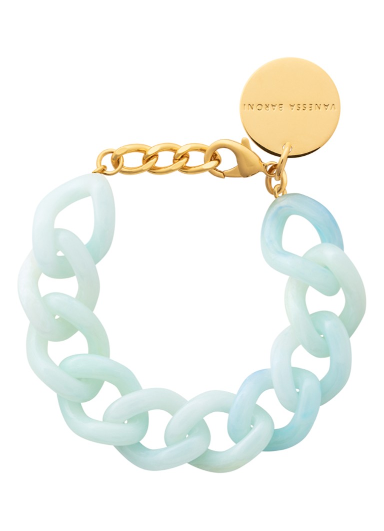Vanessa Baroni Dames Mini Flat Chain armband