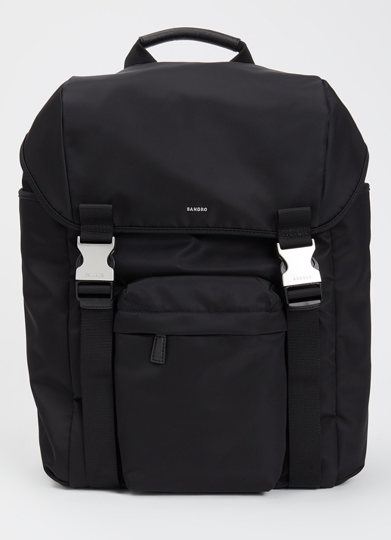 Sandro Heren Rugzak met 14 inch laptopvak in de kleur Zwart