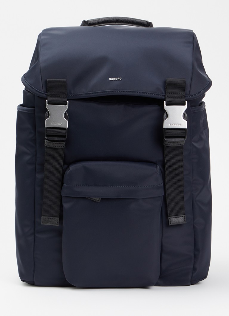 Sandro Heren Rugzak met 14 inch laptopvak in de kleur Donkerblauw