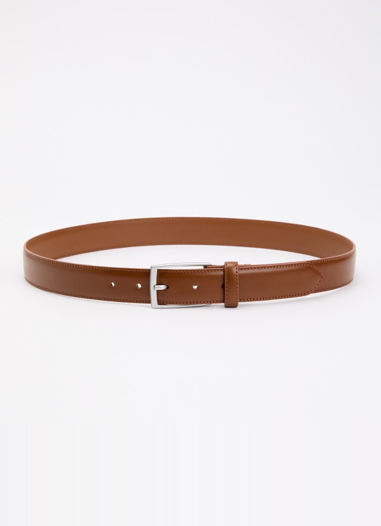 Sandro Heren Riem van leer in de kleur Bruin