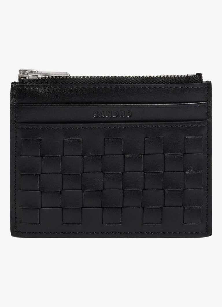 Sandro Heren Pasjeshouder met logo in de kleur Black / Zwart