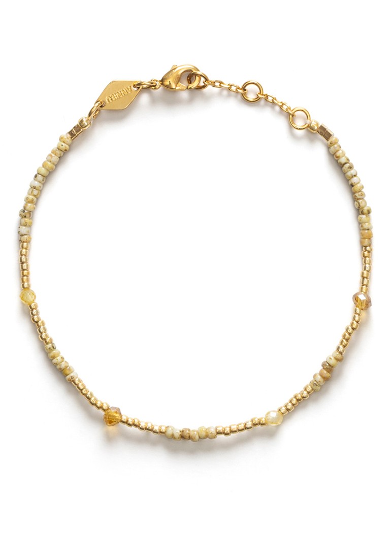 ANNI LU Dames Clemence kralenarmband verguld