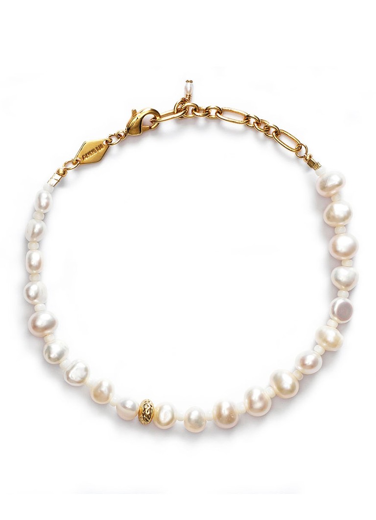 ANNI LU Dames Stellar Pearly armband verguld