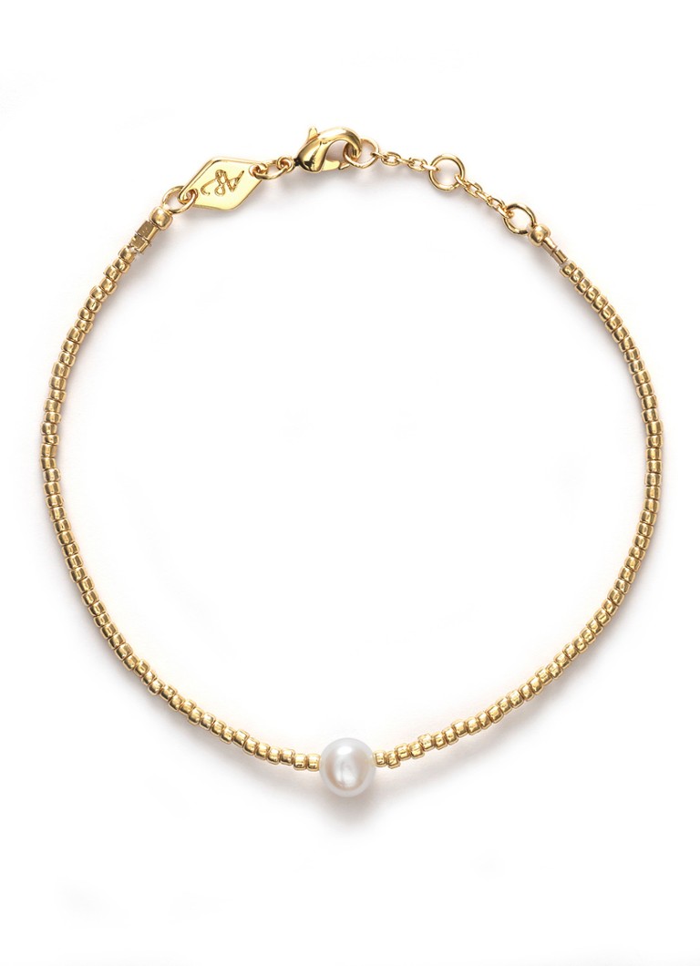 ANNI LU Dames Pearly armband verguld