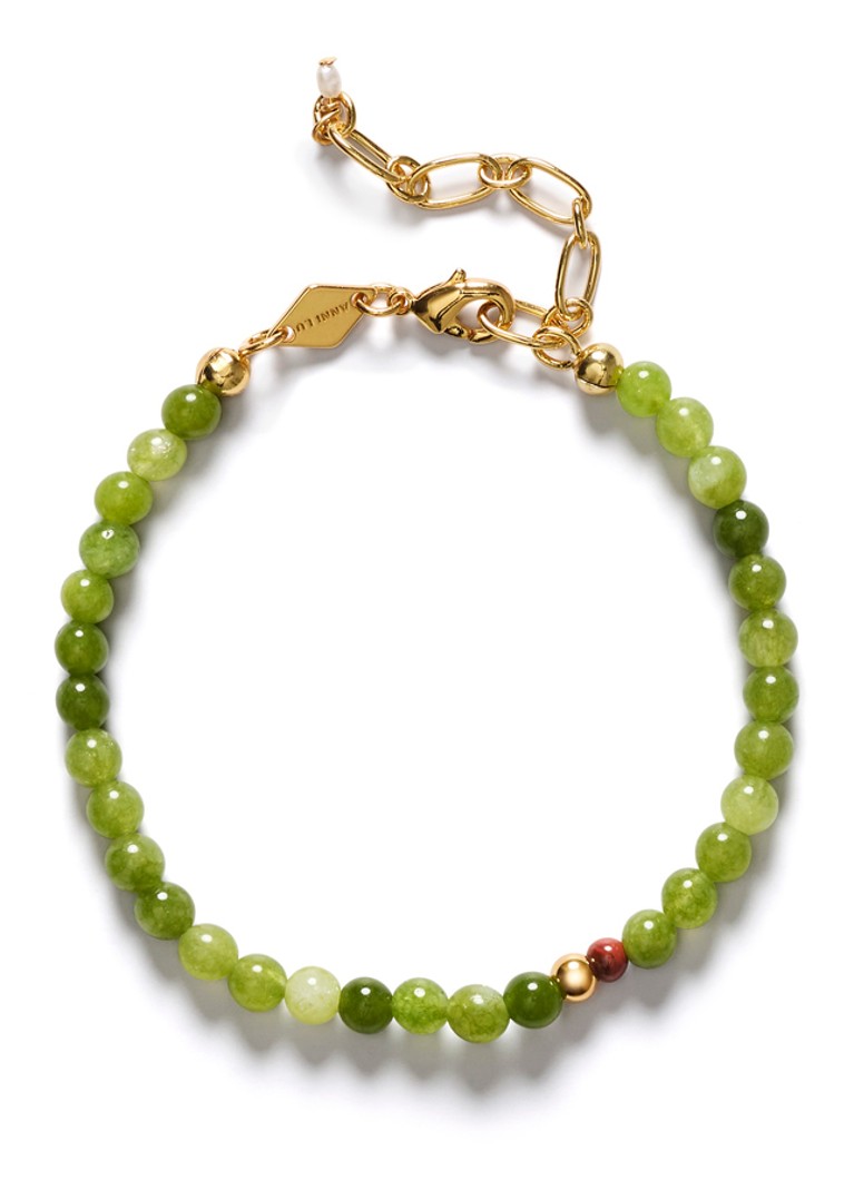 ANNI LU Dames Grasshopper armband in de kleur Groen, maat: OS