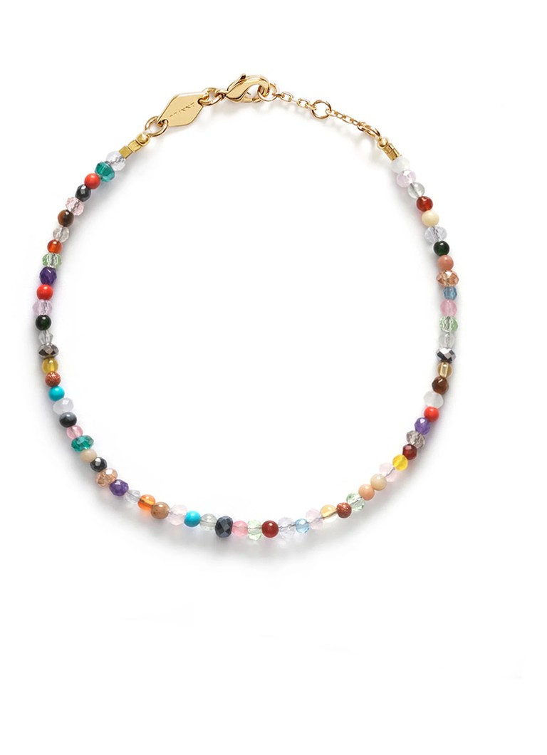 ANNI LU Dames Precious Mix kralenarmband verguld