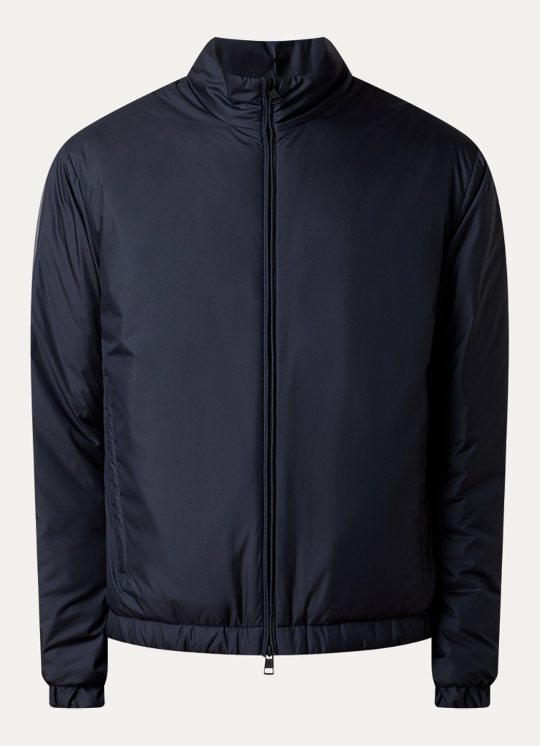 Moncler Heren Berre gewatteerd jack met donsvulling in de kleur Donkerblauw, maat: 4/XL