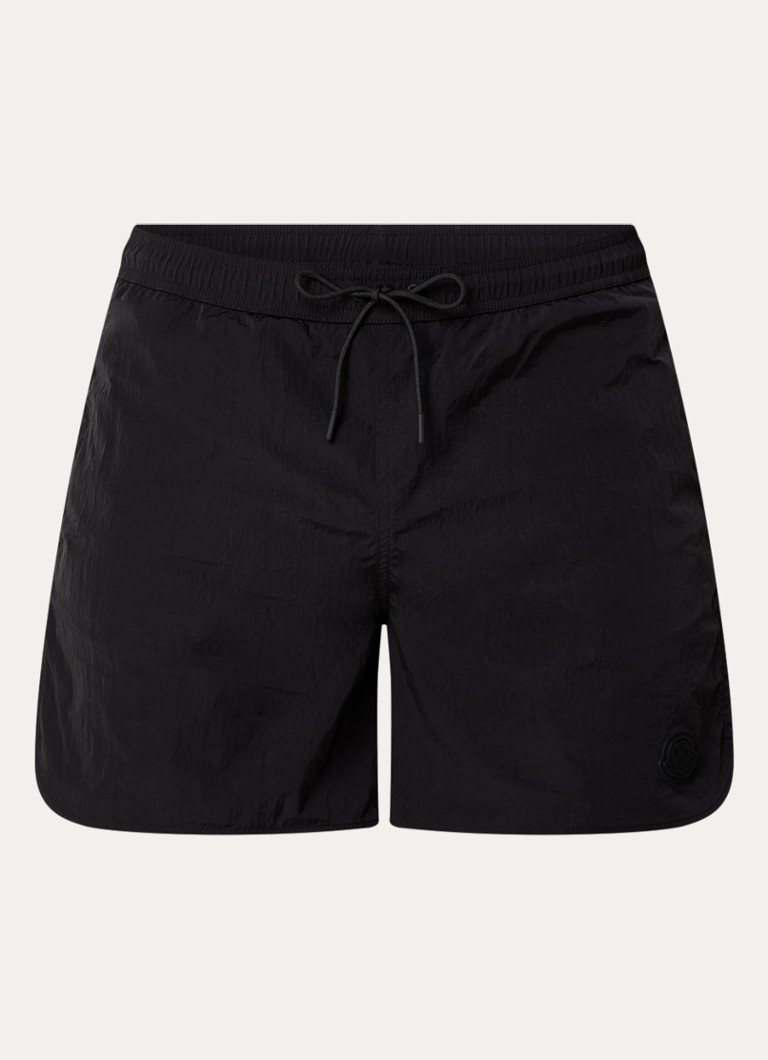 Moncler Heren Kasia zwemshorts met steekzakken in de kleur Zwart, maat: M