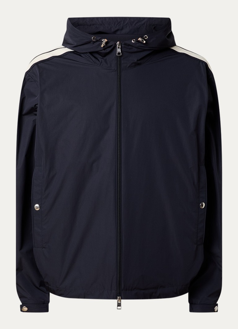 Moncler Heren Olan windjack met capuchon in de kleur Donkerblauw, maat: 1/S