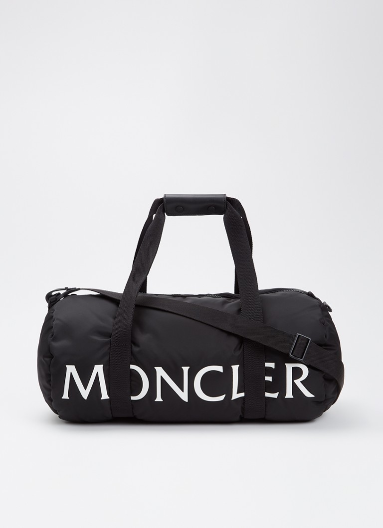 Moncler Duddle sporttas met logo en afneembare schouderriem Zwart - Deal
