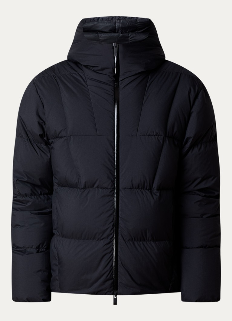 Moncler Heren Fusain gewatteerd jack met donsvulling in de kleur Zwart, maat: 4/XL