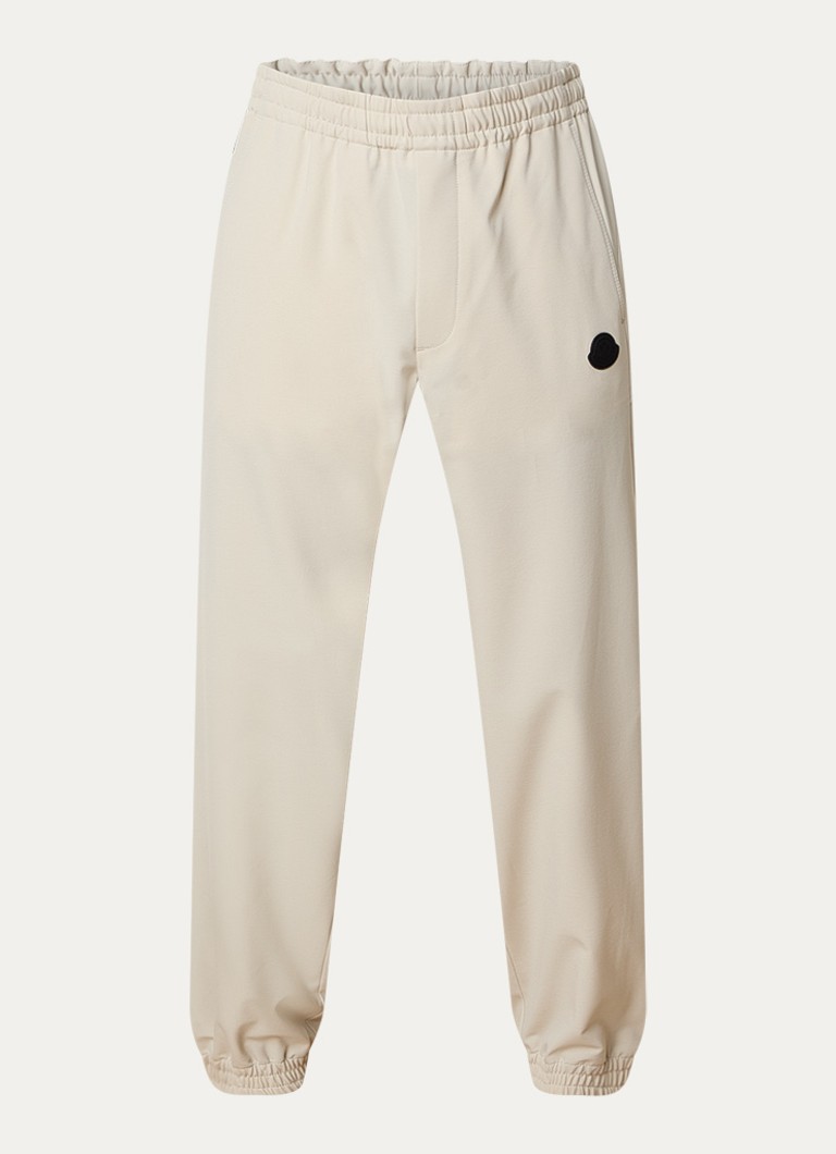 Moncler Heren Tapered fit trackpants met trekkoord en steekzakken in de kleur Beige, maat: 52