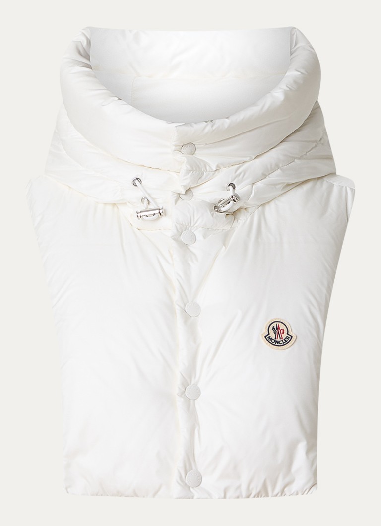 Moncler Heren Kraag met capuchon en donsvulling in de kleur Wit, maat: One Size