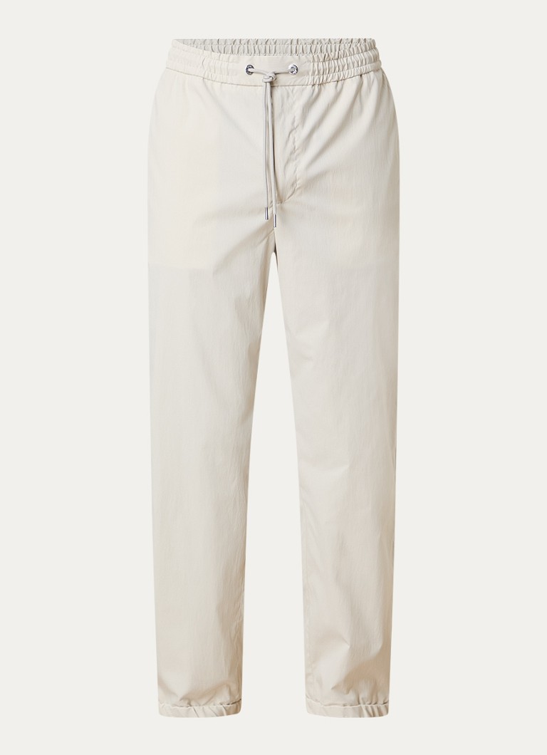 Moncler Heren Straight fit trackpants met trekkoord en steekzakken in de kleur Beige, maat: 50