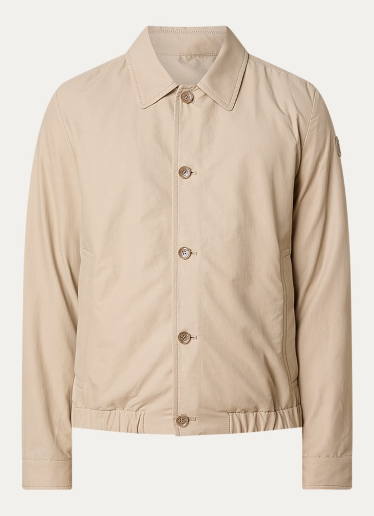Moncler Heren Gilben jack met ritszakken en logo in de kleur Beige, maat: 2/M