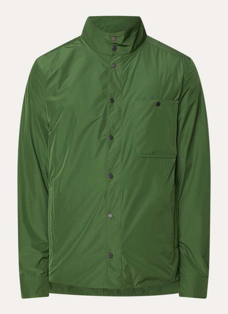 Moncler Heren Lasca jack met steekzakken in de kleur Legergroen, maat: 2/M
