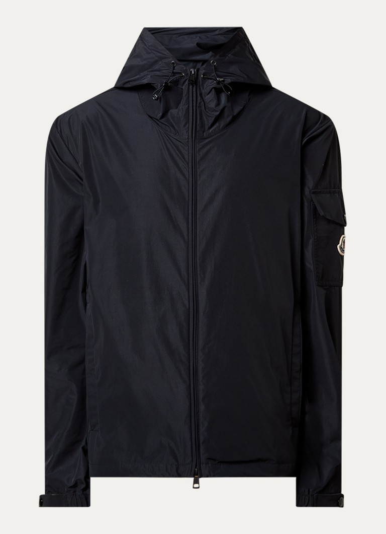 Moncler Heren Sassiere windjack met capuchon en steekzakken in de kleur Zwart, maat: 1/S
