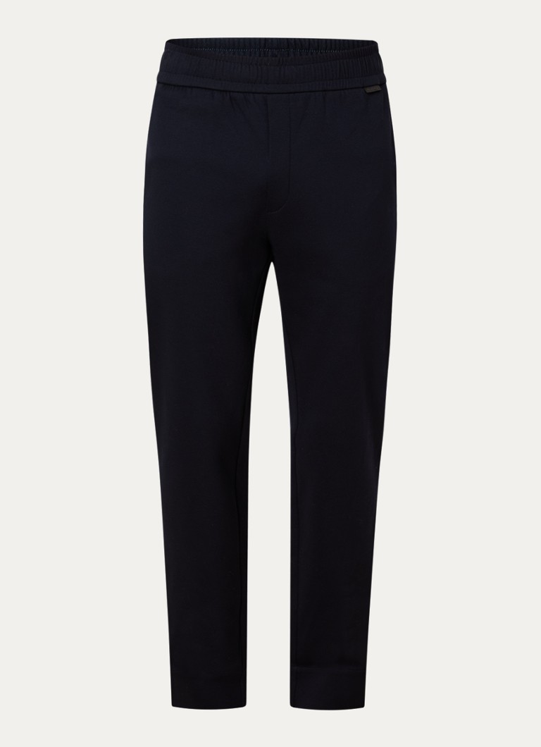 Moncler Heren Straight fit joggingbroek met steekzakken in de kleur Donkerblauw, maat: M