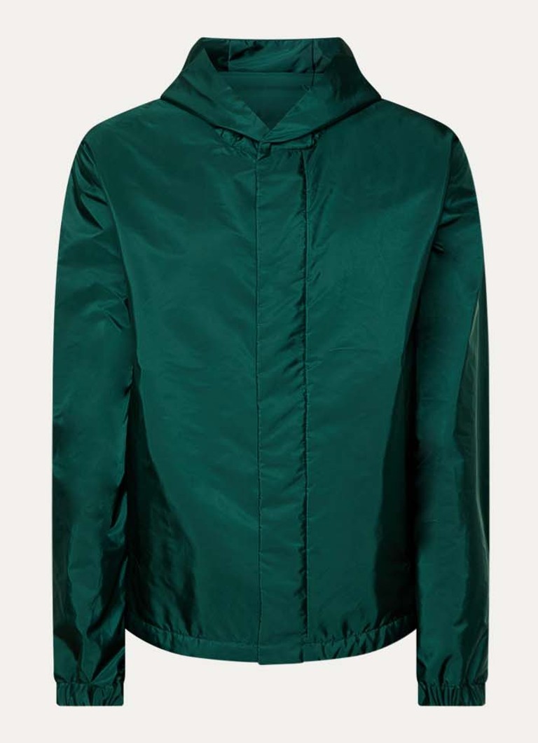 Moncler Heren Grandans windjack met capuchon en steekzakken in de kleur Donkergroen, maat: 3/L