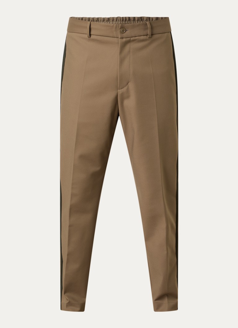 Moncler Heren Straight fit pantalon met trekkoord en steekzakken in de kleur Zand, maat: 50