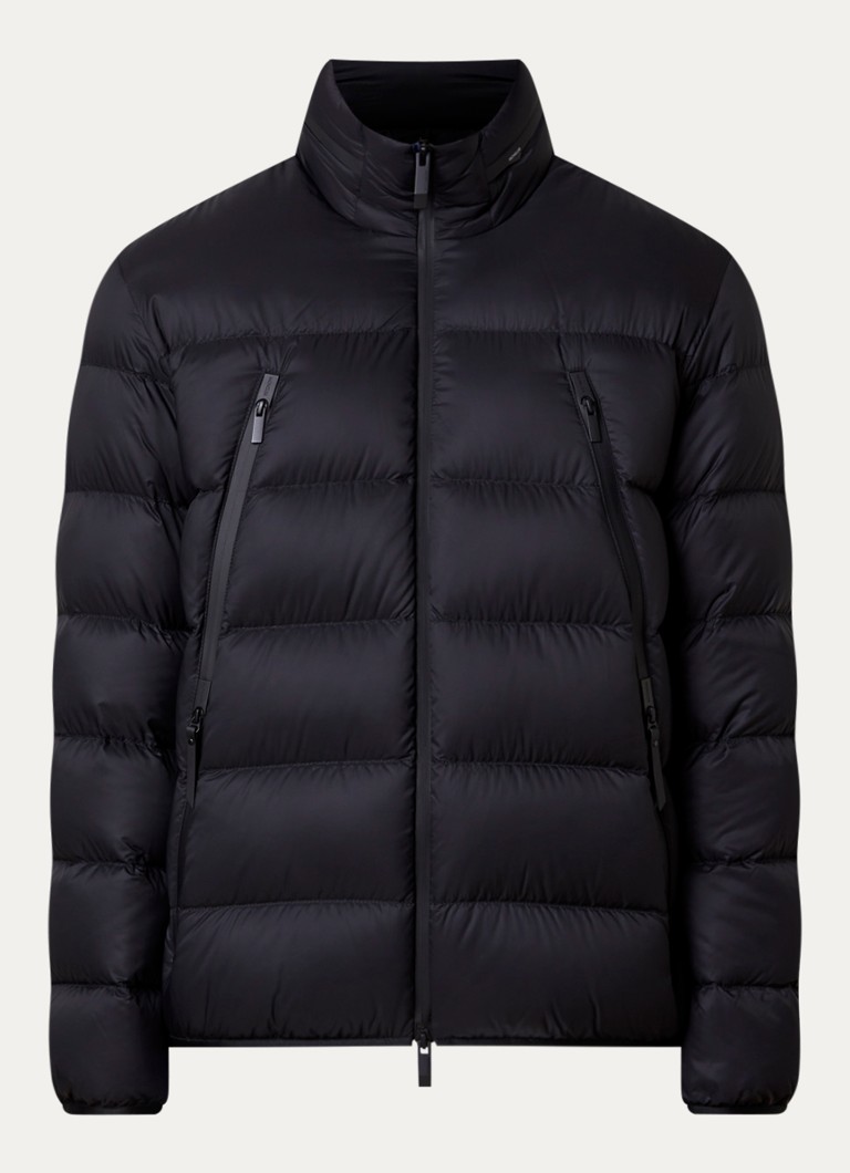 Moncler Heren Dalalven puffer jack met donsvulling en opbergbare capuchon in de kleur Zwart, maat: 4/XL