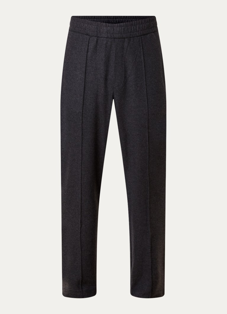 Moncler Heren Edit slim fit pantalon met steekzakken in de kleur Antraciet, maat: L