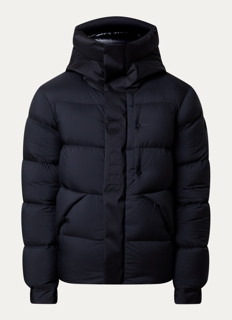 Moncler Heren Madeira gewatteerde jas met opstaande kraag in de kleur Donkerblauw, maat: 4/XL