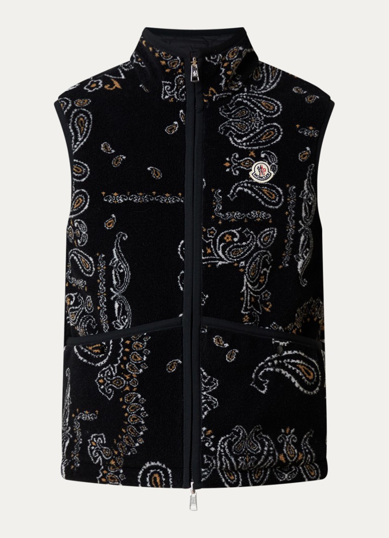 Moncler Heren Reversible bodywarmer met steekzakken in de kleur Antraciet, maat: 3/L
