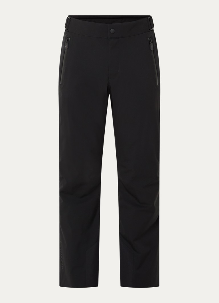 Moncler Heren Straight fit skibroek met ritszakken in de kleur Zwart, maat: XL