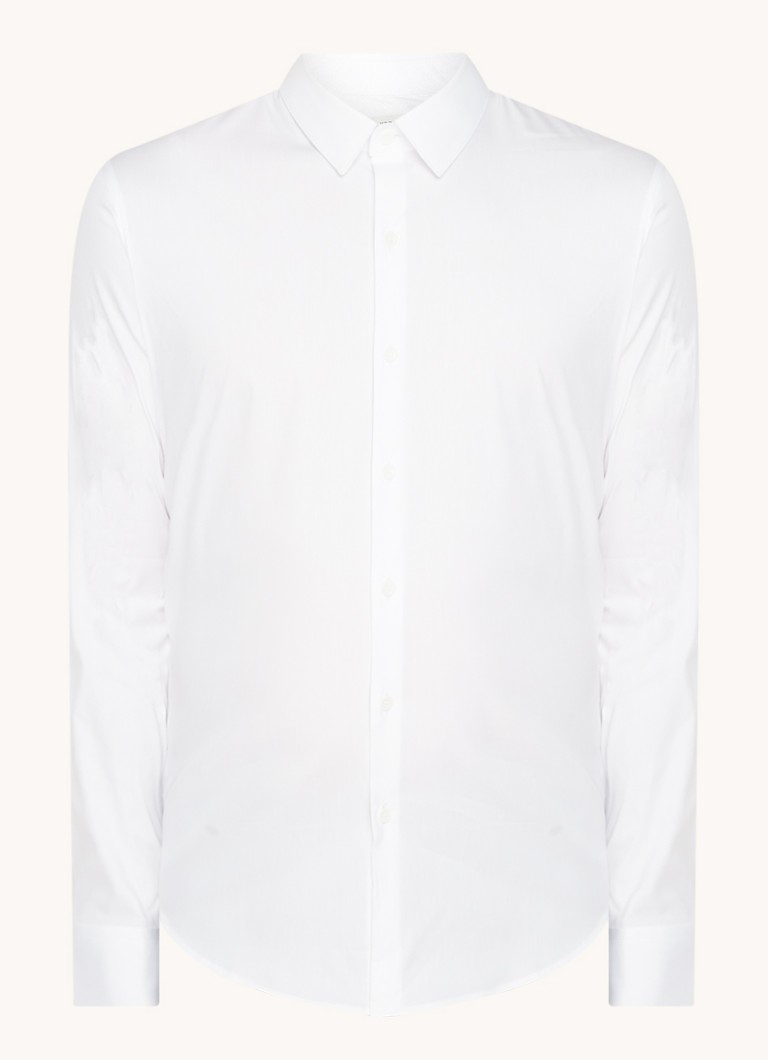 Sandro Heren Slim fit overhemd met stretch in de kleur Wit