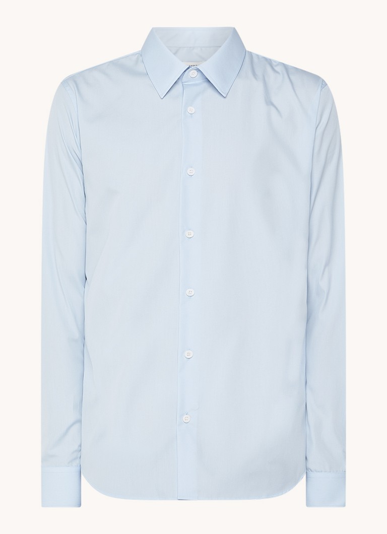 Sandro Heren Slim fit overhemd in de kleur Lichtblauw
