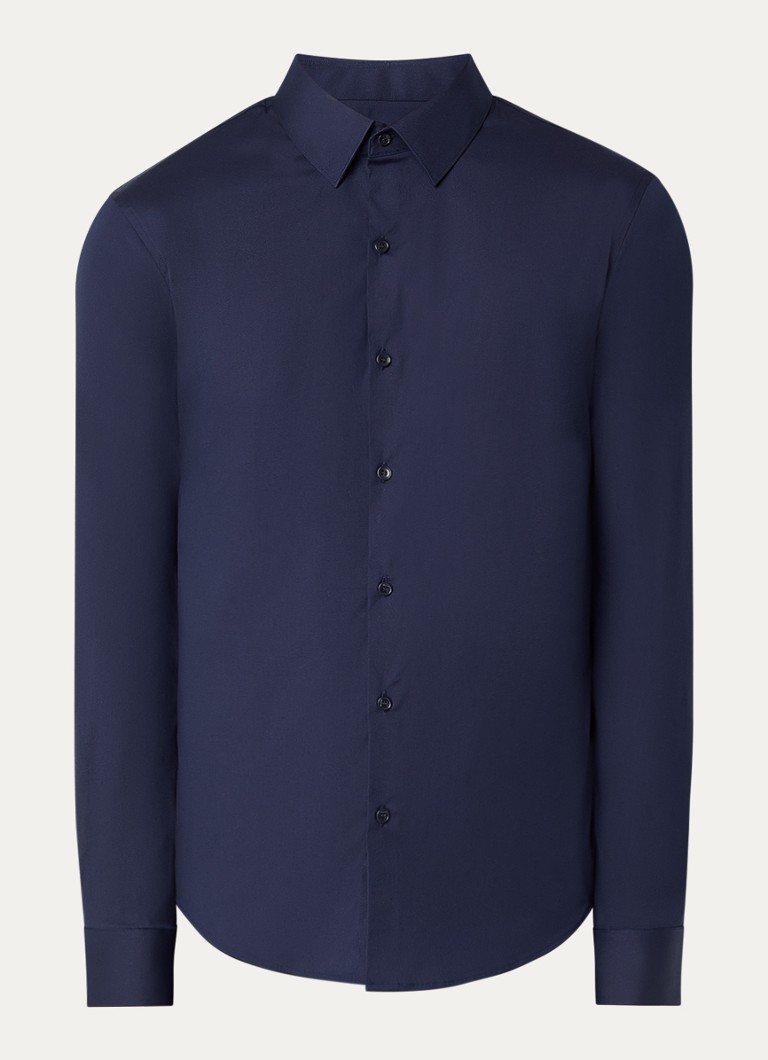 Sandro Heren Regular fit overhemd met stretch in de kleur Lichtblauw