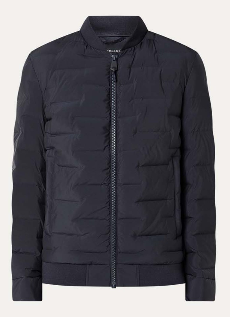 Strellson Heren Clearwater Fused gewatteerd jack met steekzakken in de kleur Donkerblauw, maat: 56